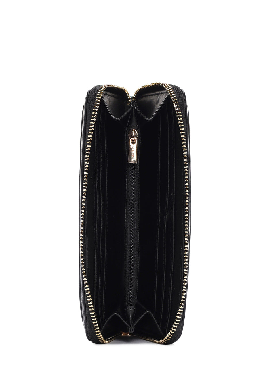Women's Black Quilted Wallet