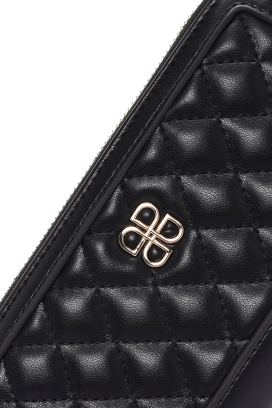 Women's Black Quilted Wallet