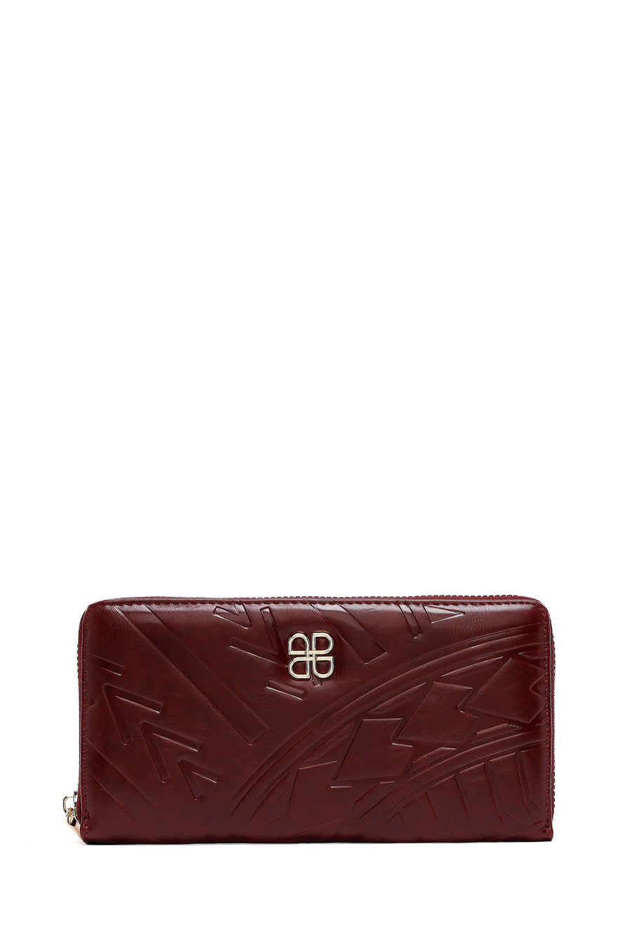 Kadın Bordo Baskılı Cüzdan 000A2D561626 | Derimod