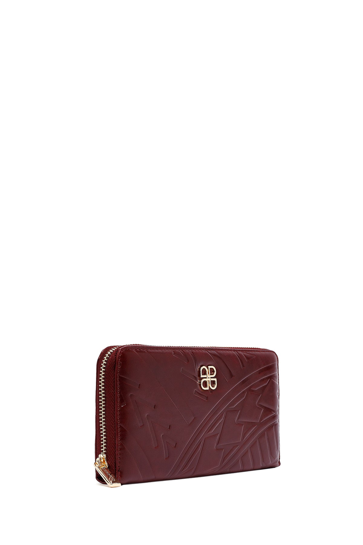 Kadın Bordo Baskılı Cüzdan