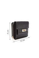 Kadın Siyah Baskılı Cüzdan | Derimod