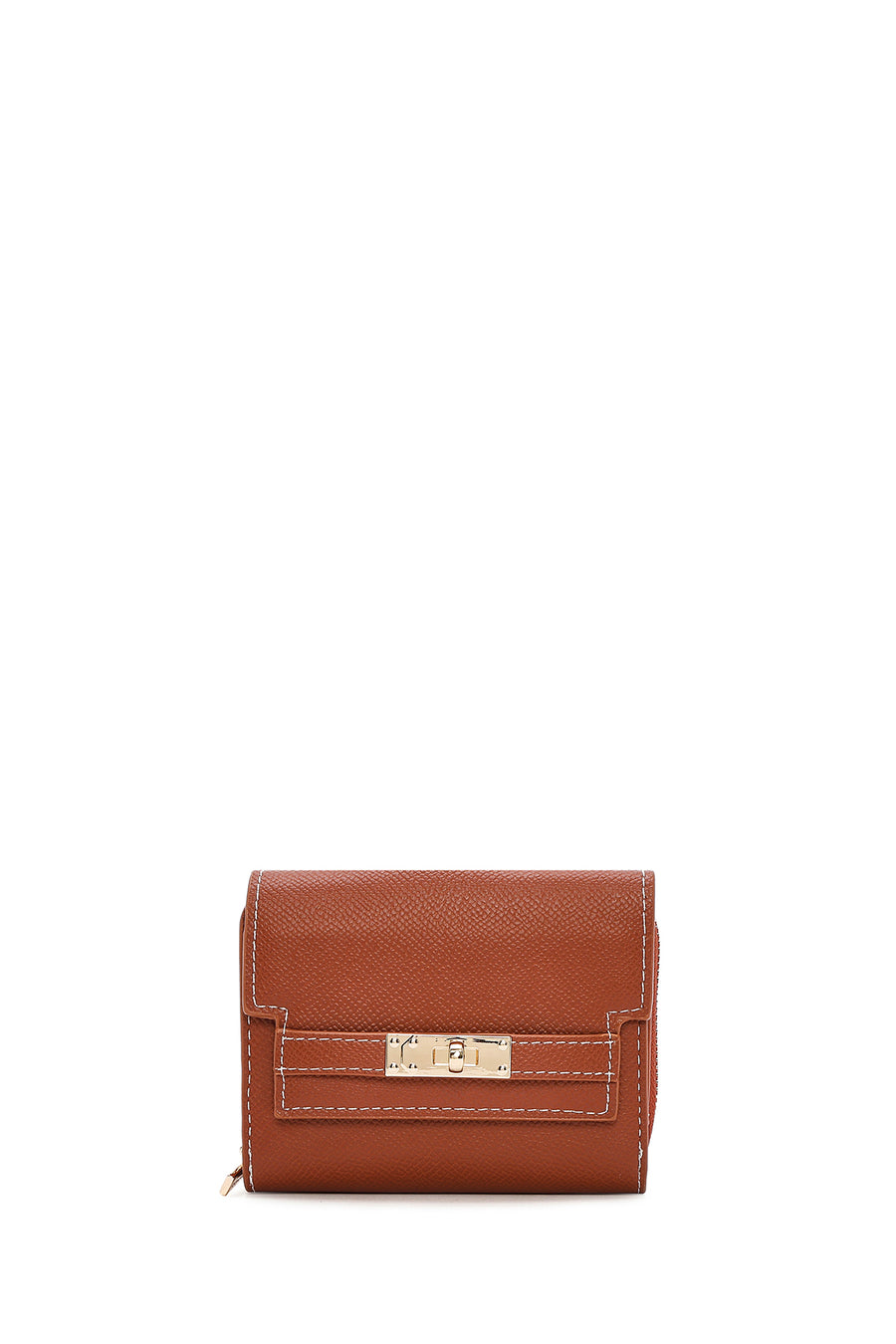 Women's Tan Printed Wallet 000A2D5619CV | Derimod