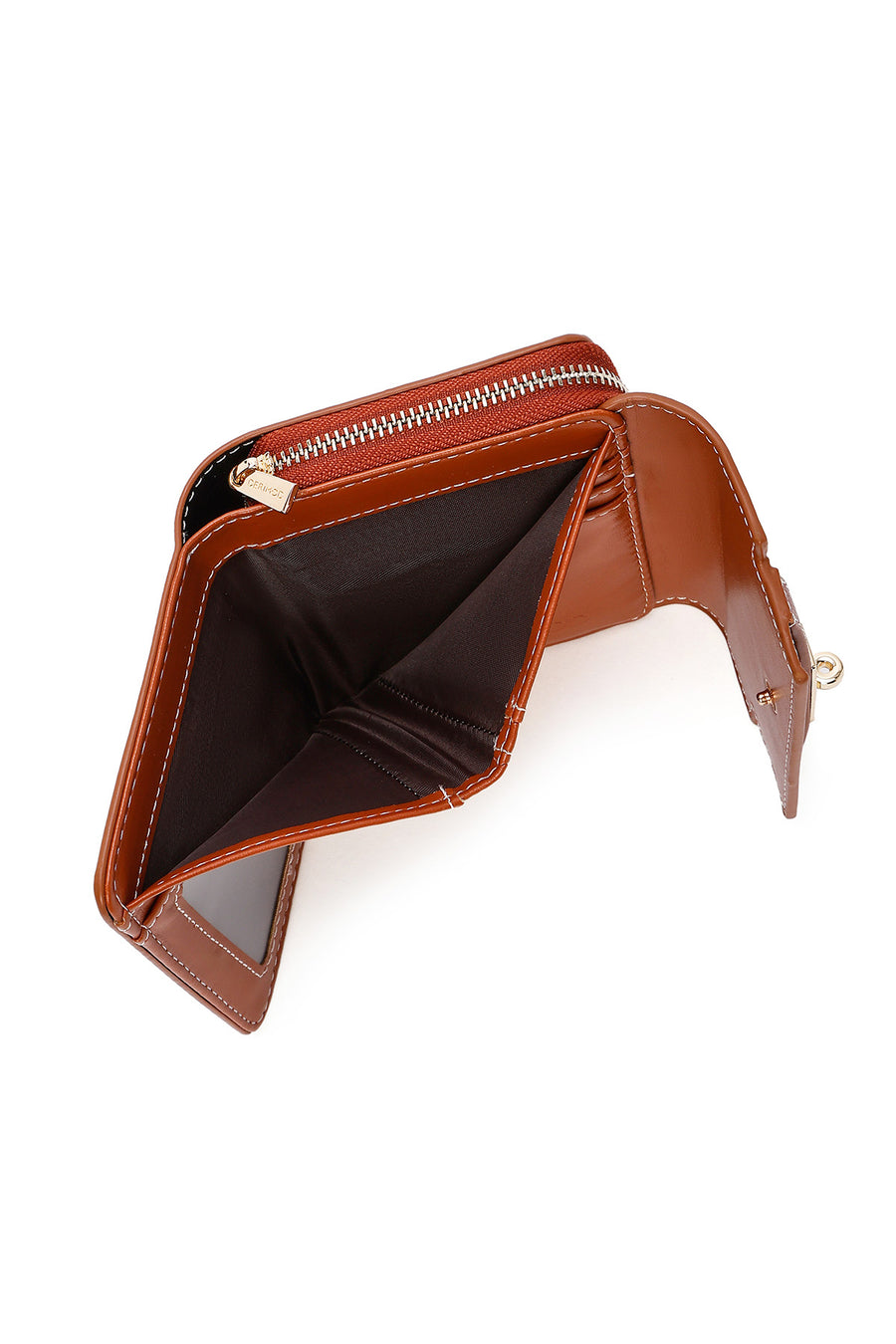 Women's Tan Printed Wallet