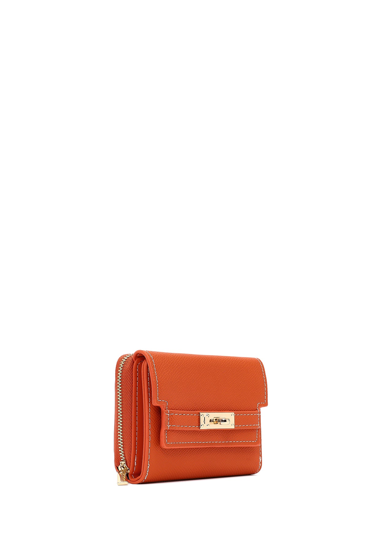 Kadın Turuncu Baskılı Cüzdan