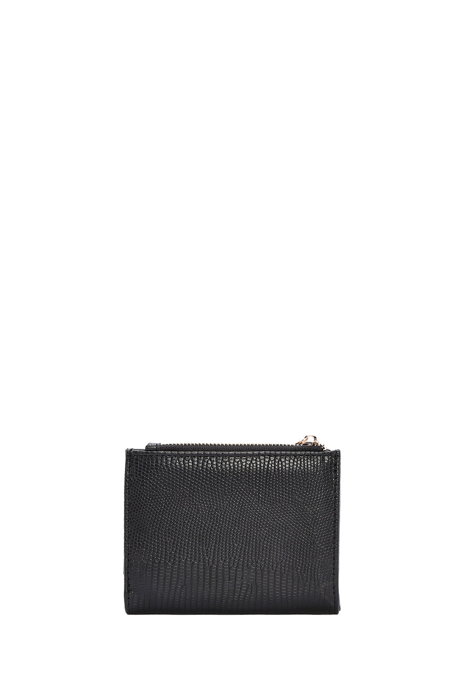 Women's Black Patterned Wallet