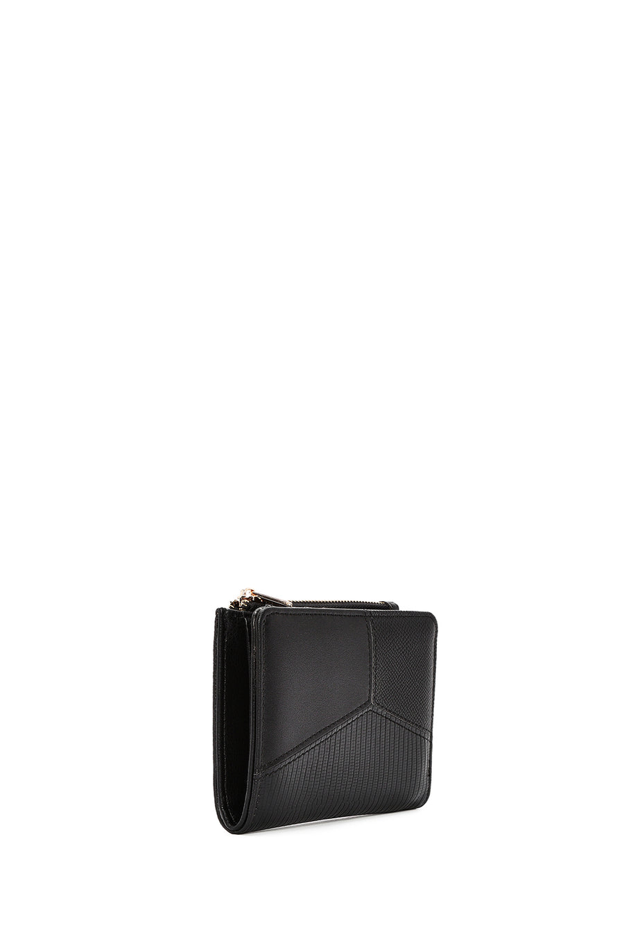 Women's Black Patterned Wallet