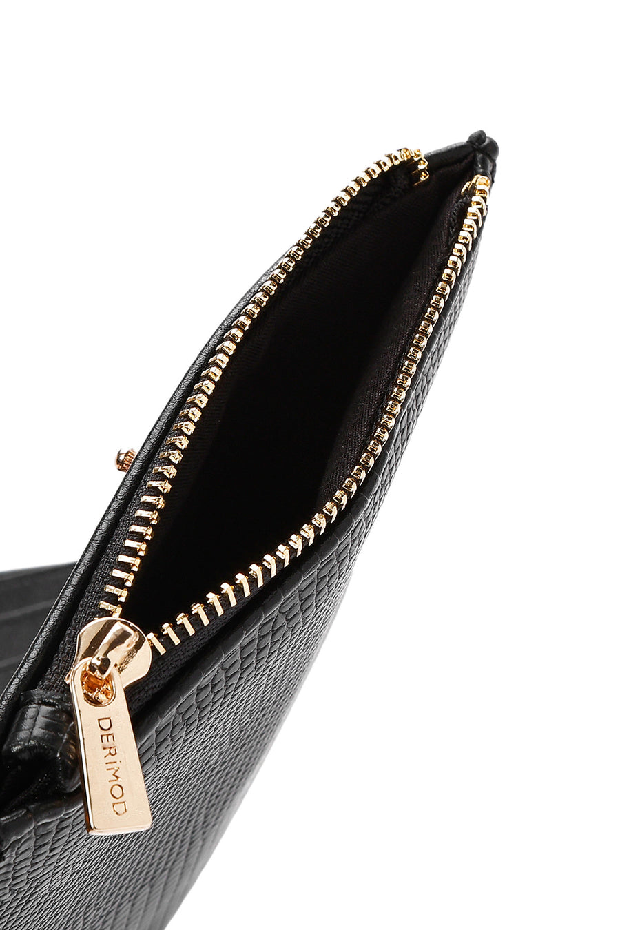Women's Black Patterned Wallet