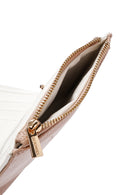 Kadın Bej Desenli Cüzdan | Derimod