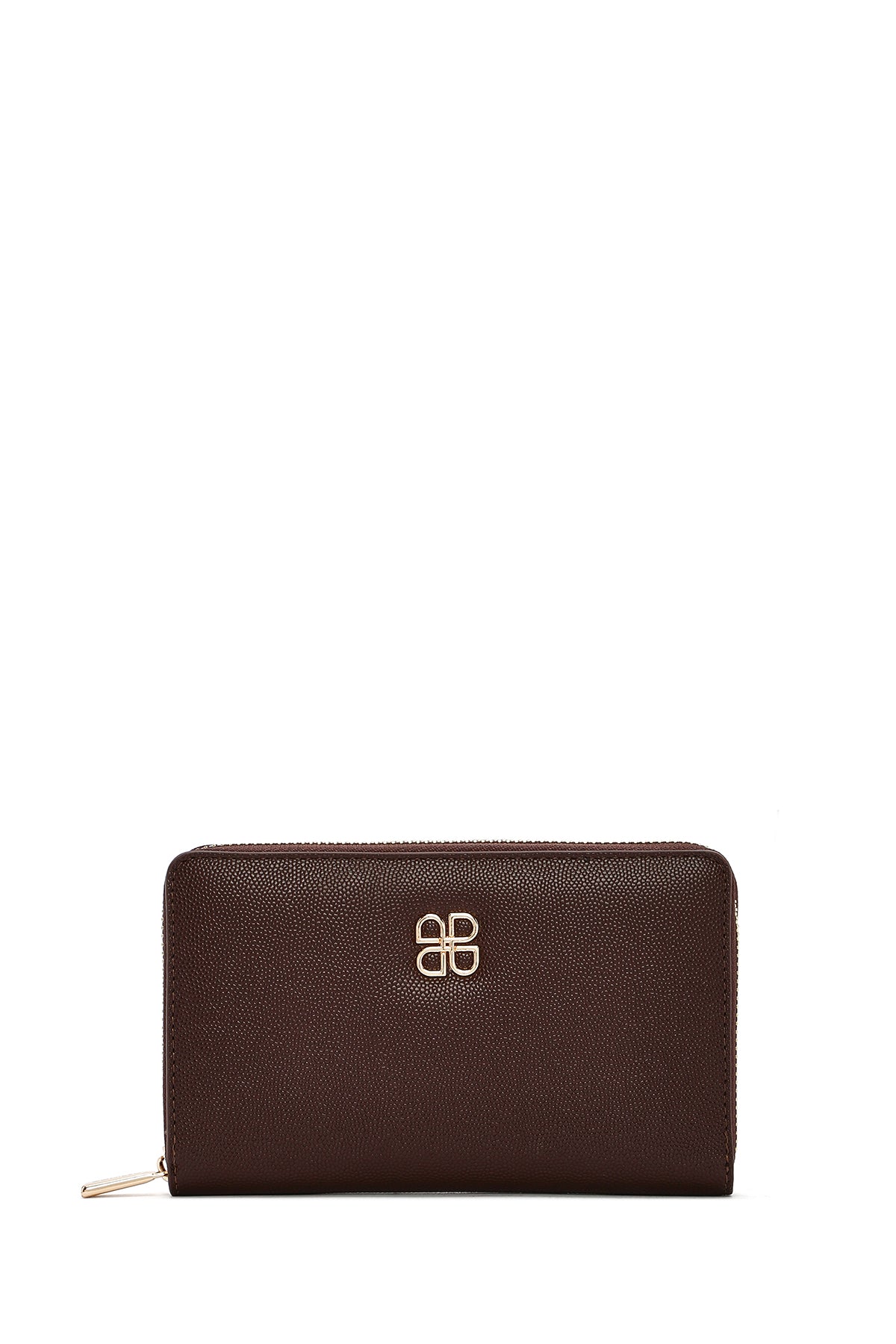 Kadın Kahverengi Baskılı Cüzdan