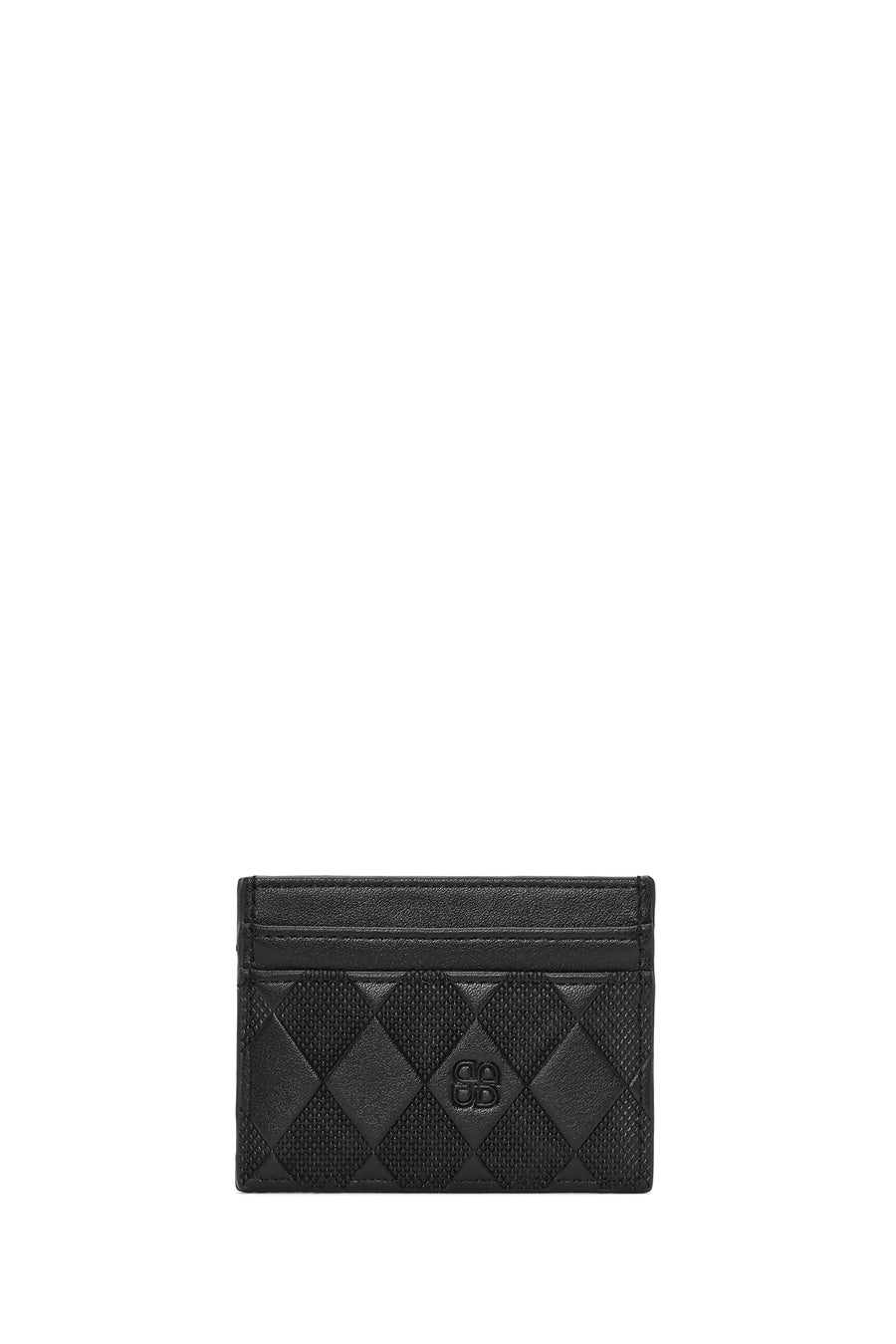 Women's Black Printed Card Holder