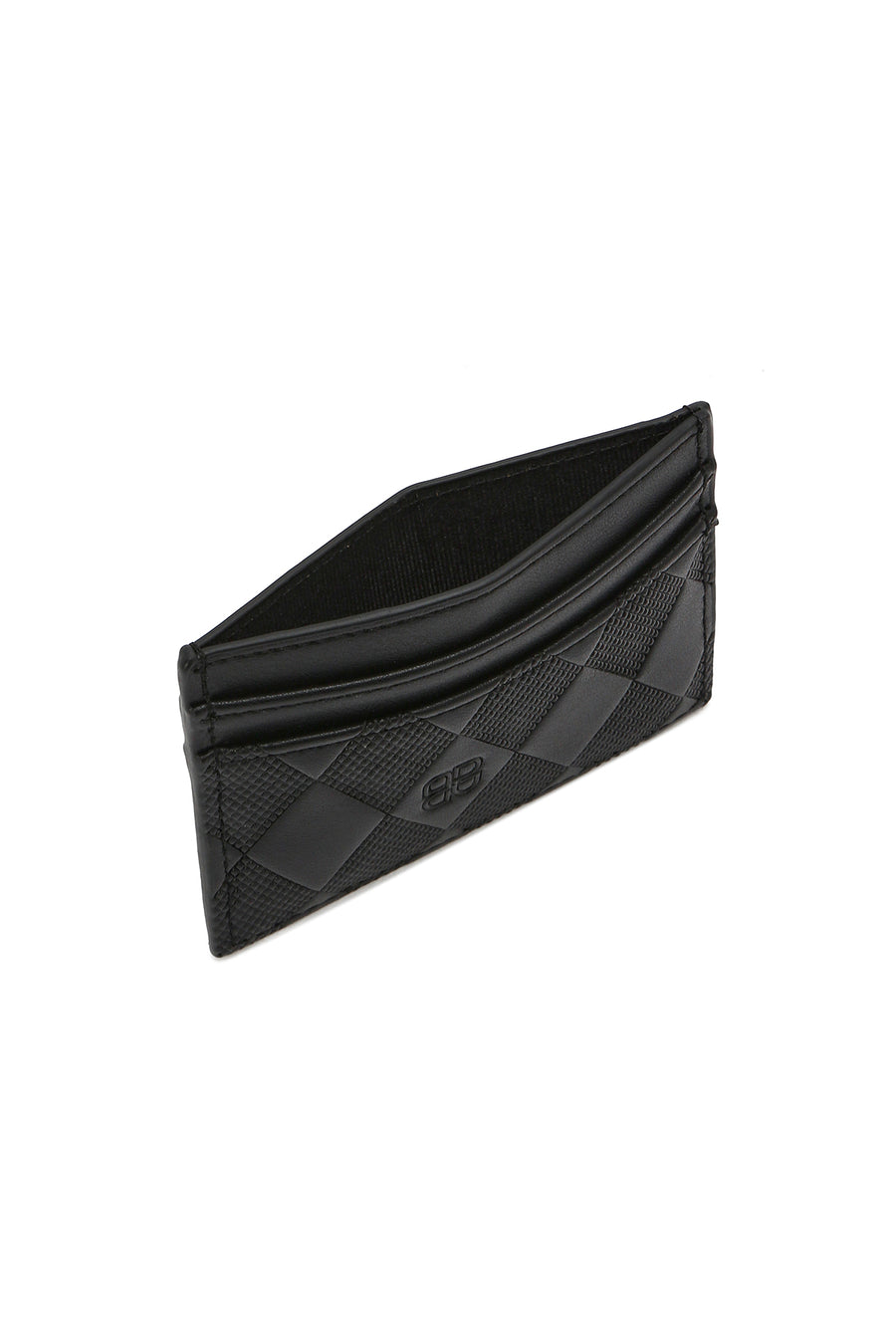 Women's Black Printed Card Holder