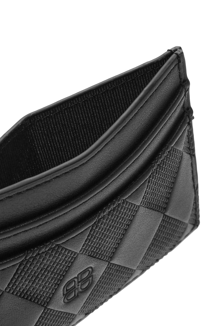 Women's Black Printed Card Holder