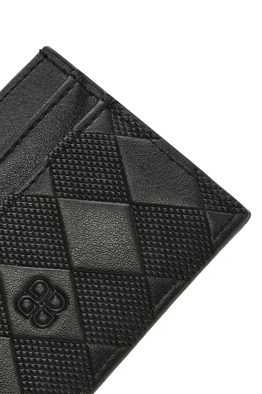 Women's Black Printed Card Holder