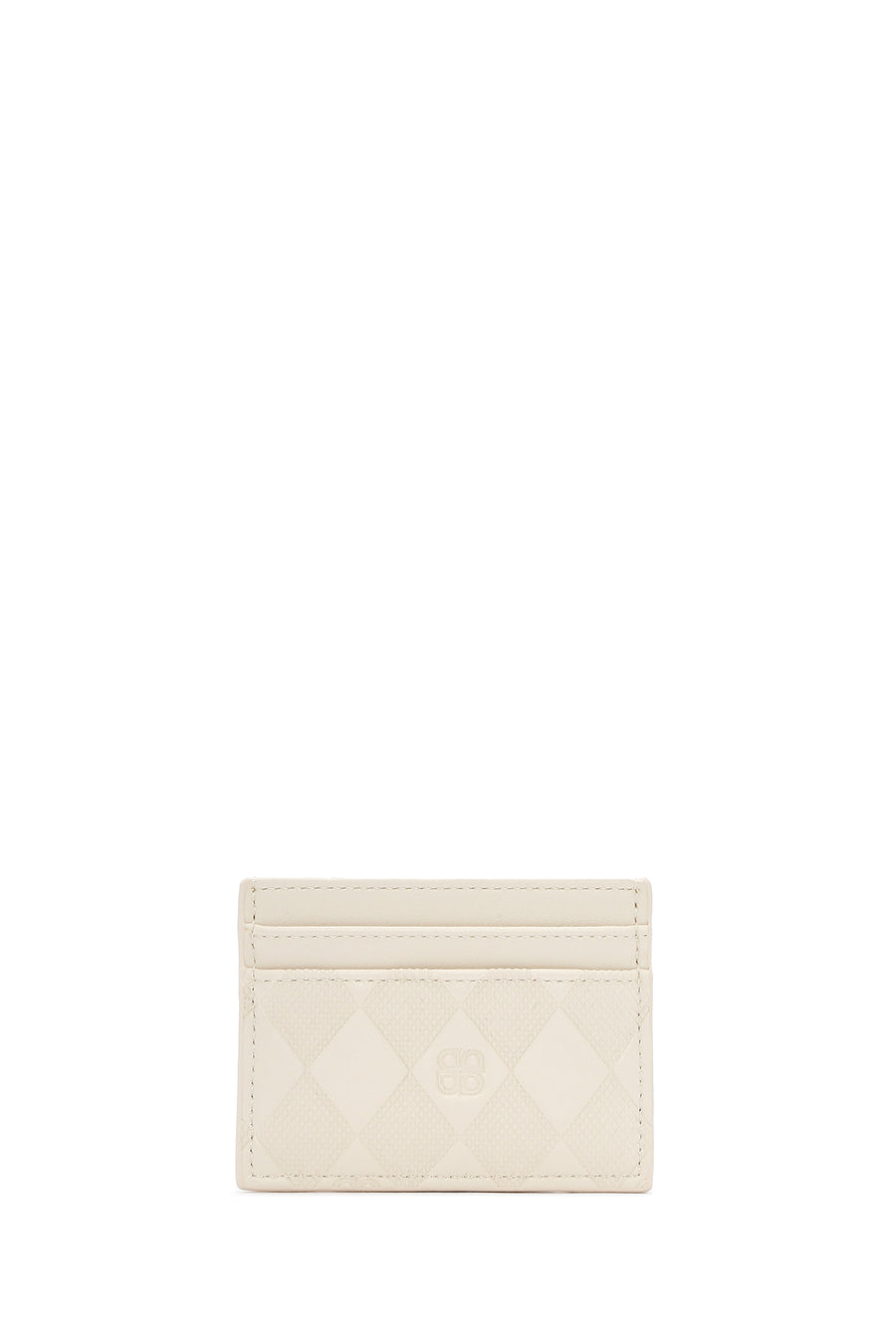 Women's Cream Printed Card Holder