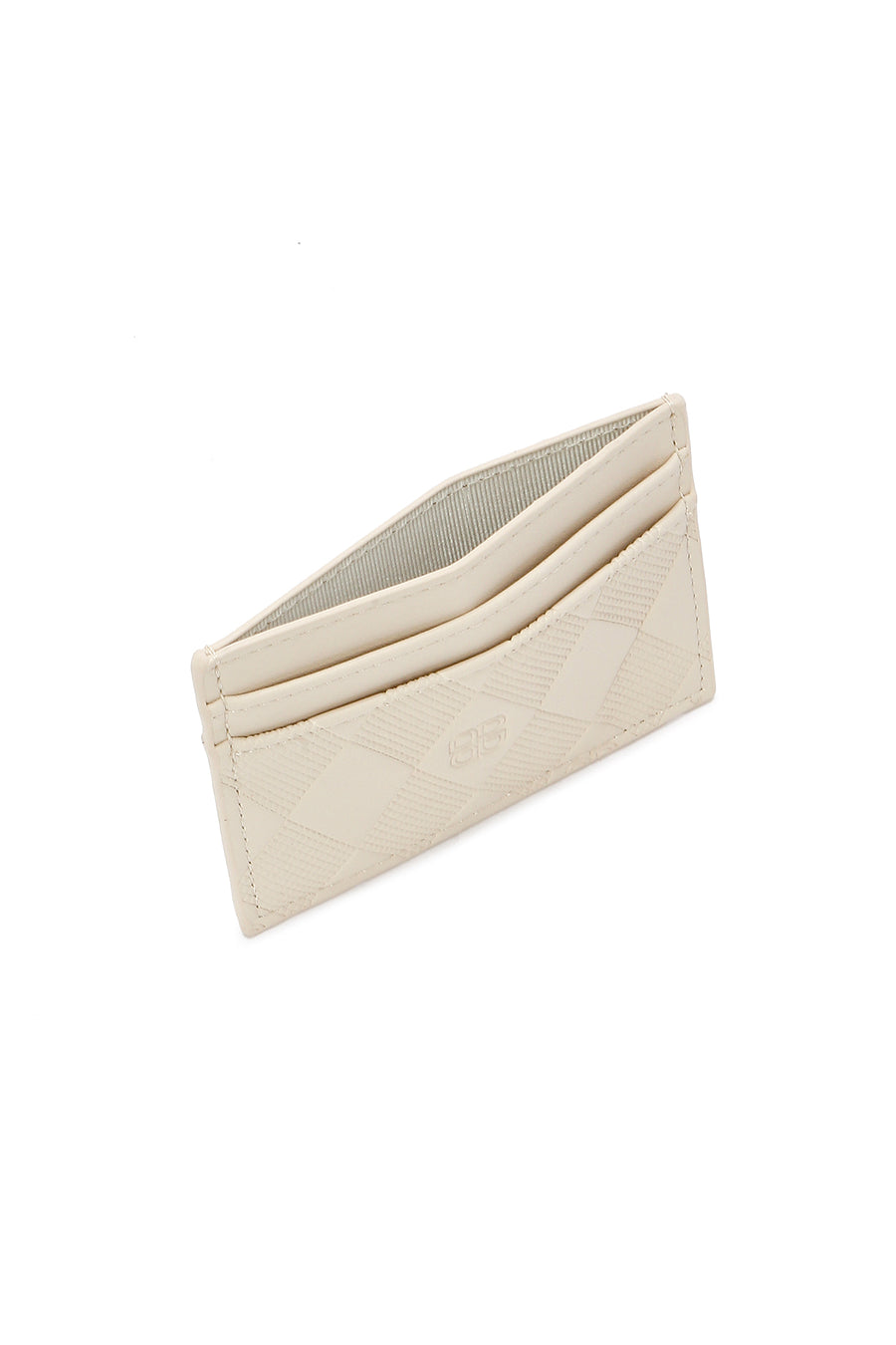 Women's Cream Printed Card Holder