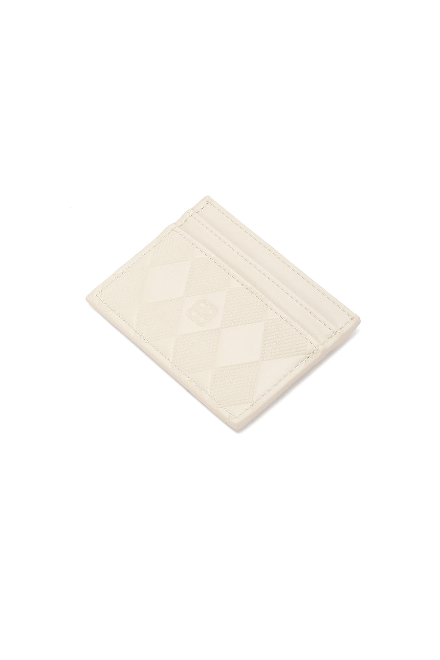 Women's Cream Printed Card Holder