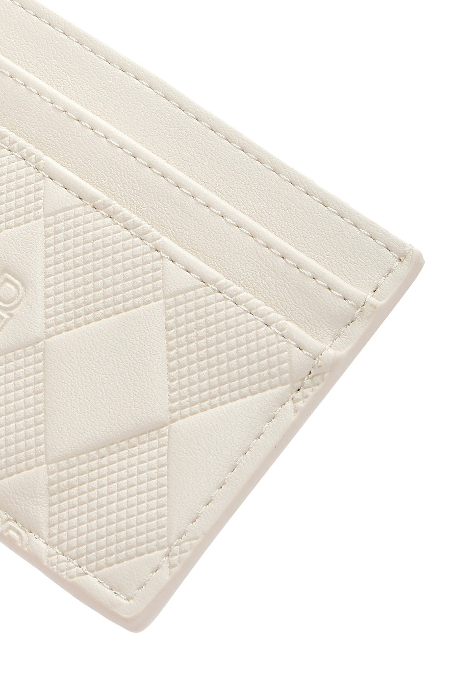 Women's Cream Printed Card Holder