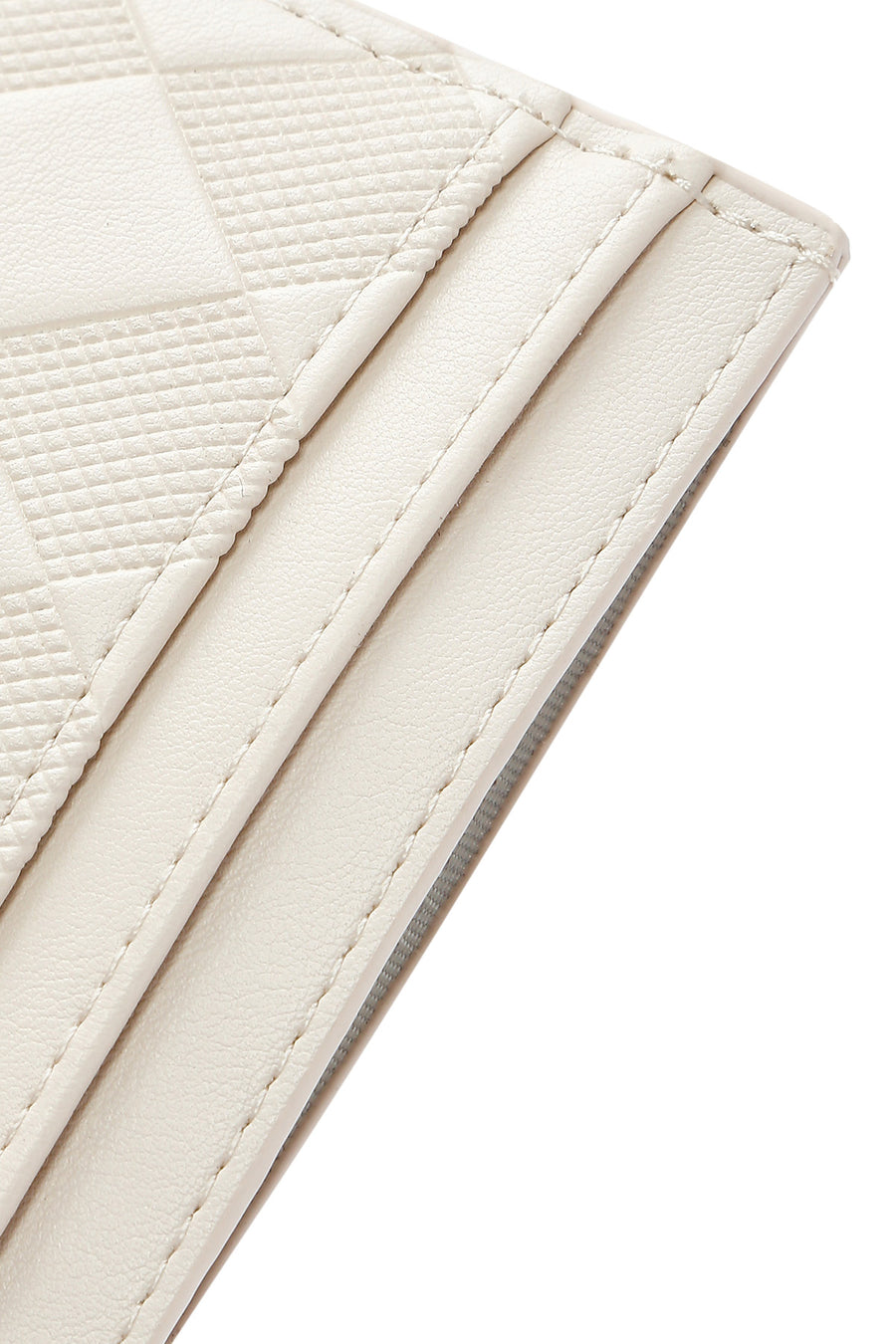 Women's Cream Printed Card Holder