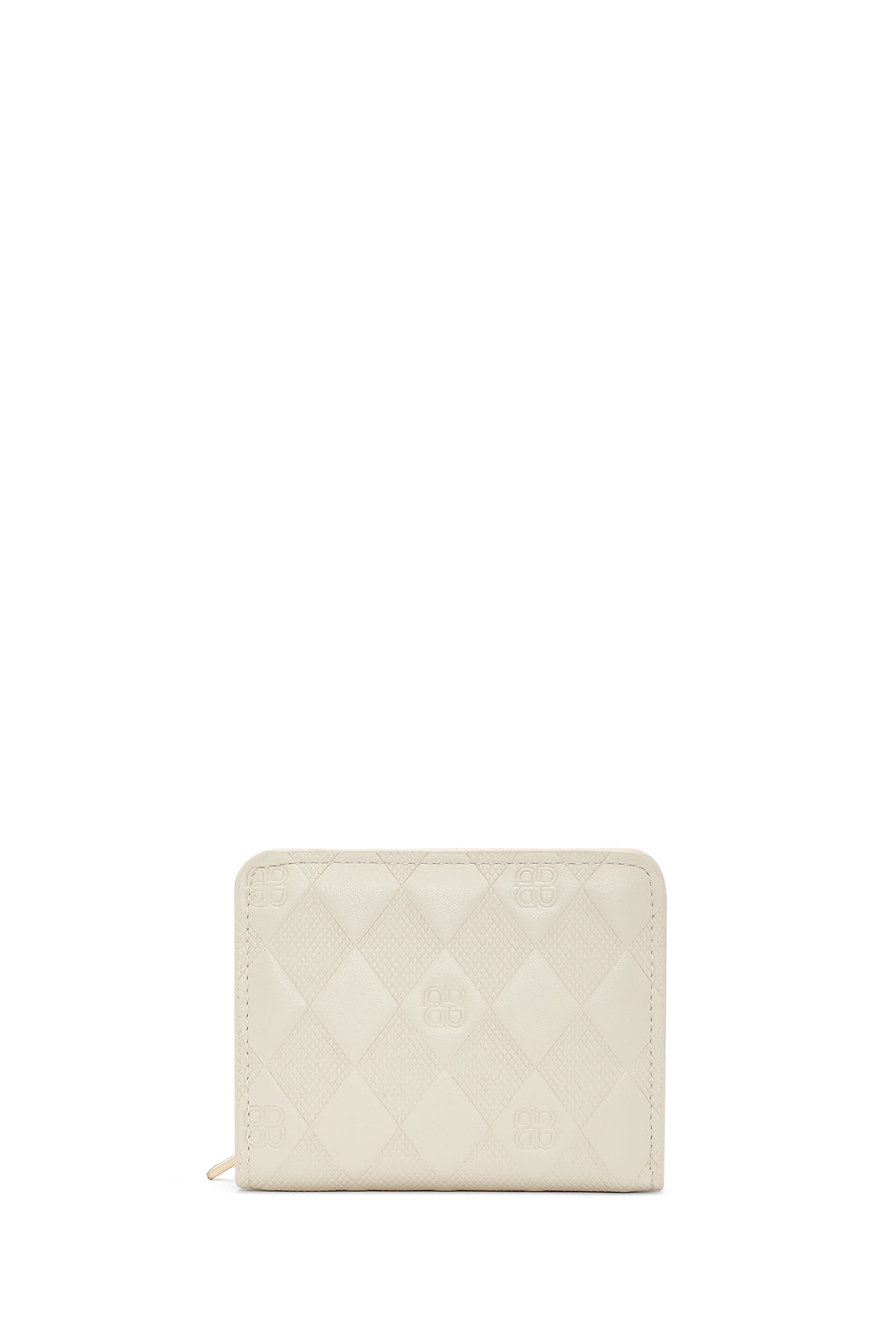 Kadın Krem Baskılı Cüzdan