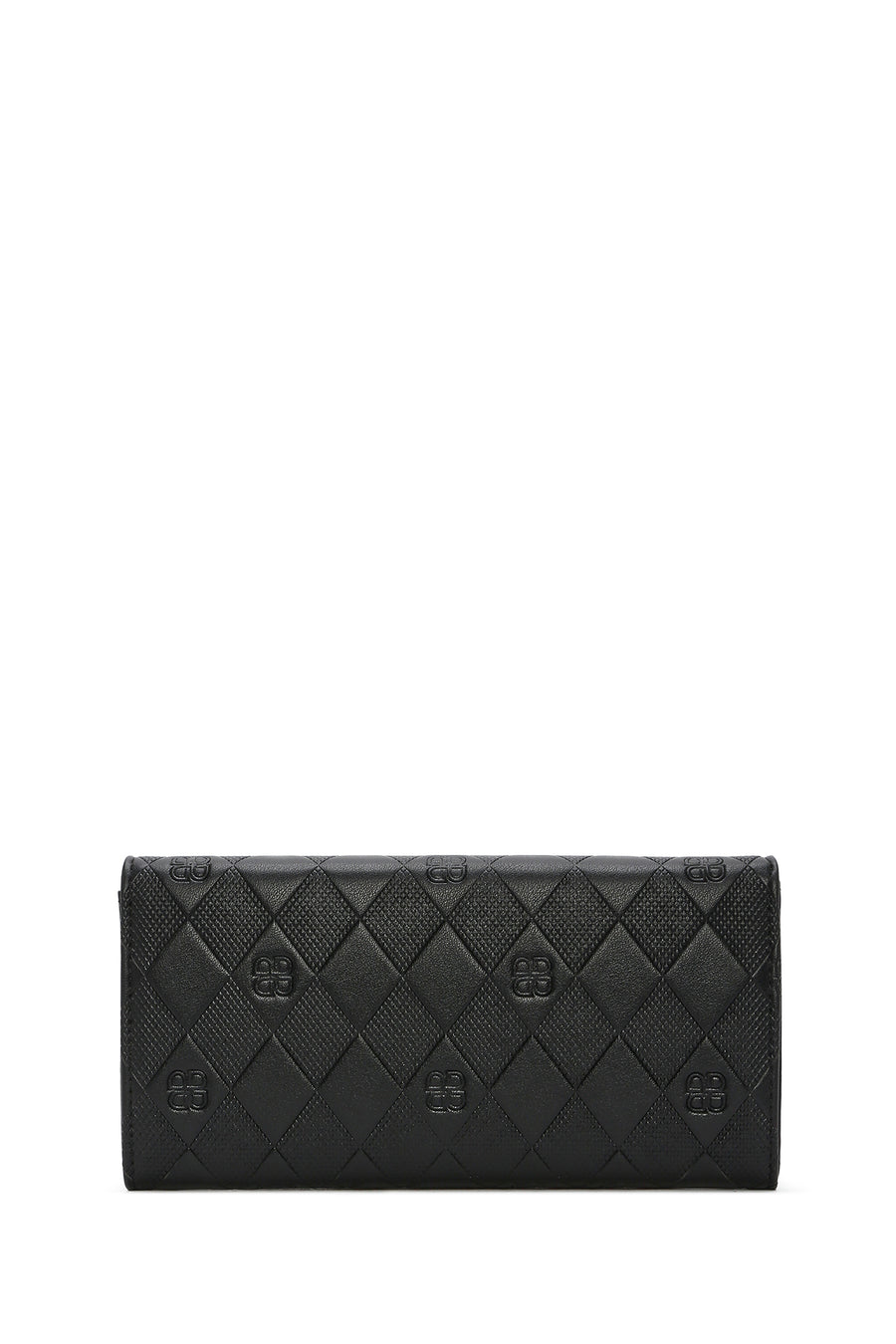 Women's Black Printed Wallet