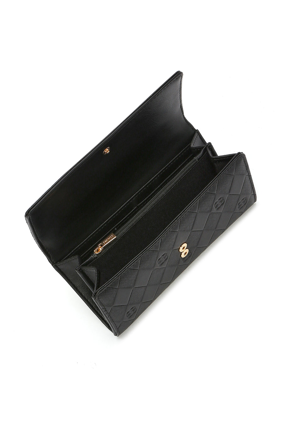 Women's Black Printed Wallet
