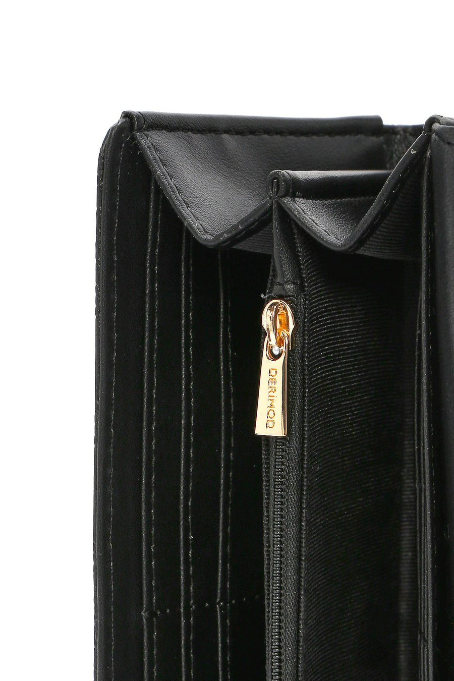 Women's Black Printed Wallet