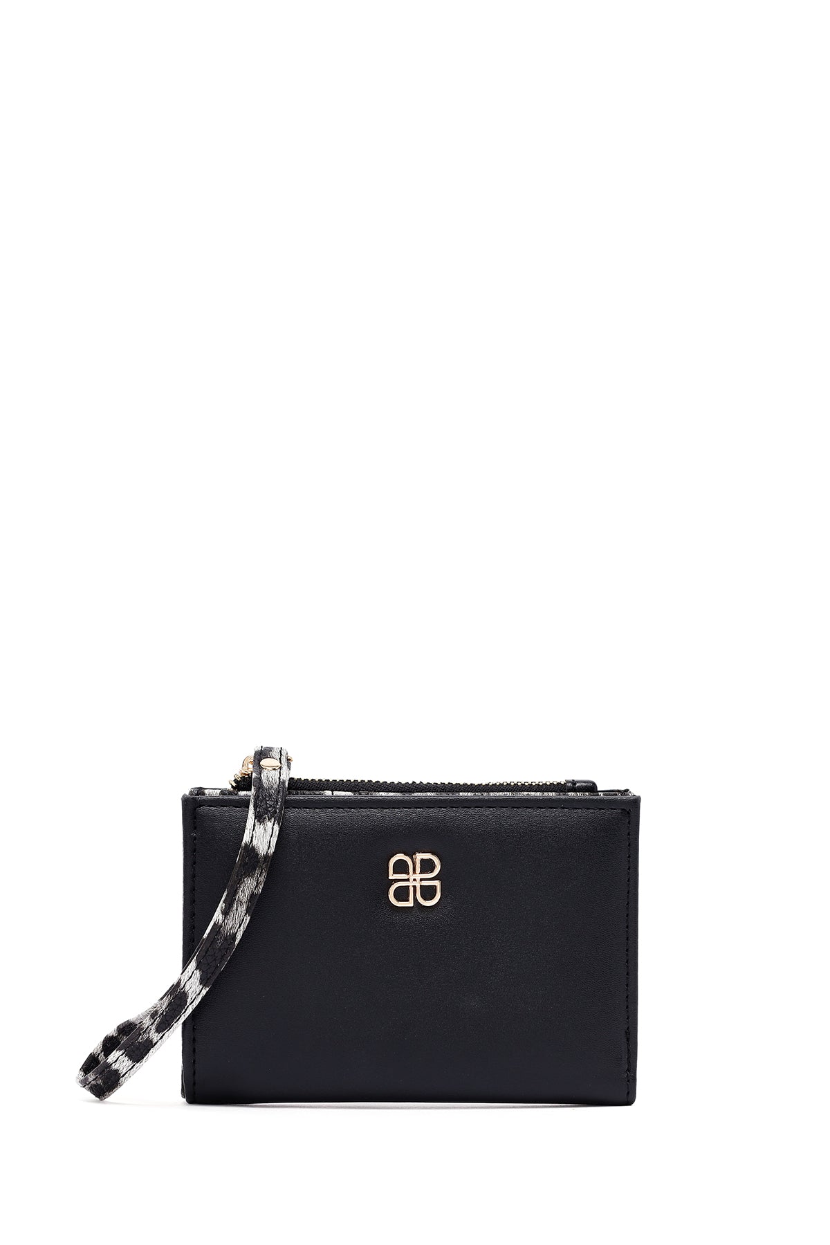 Kadın Siyah Leopar Cüzdan