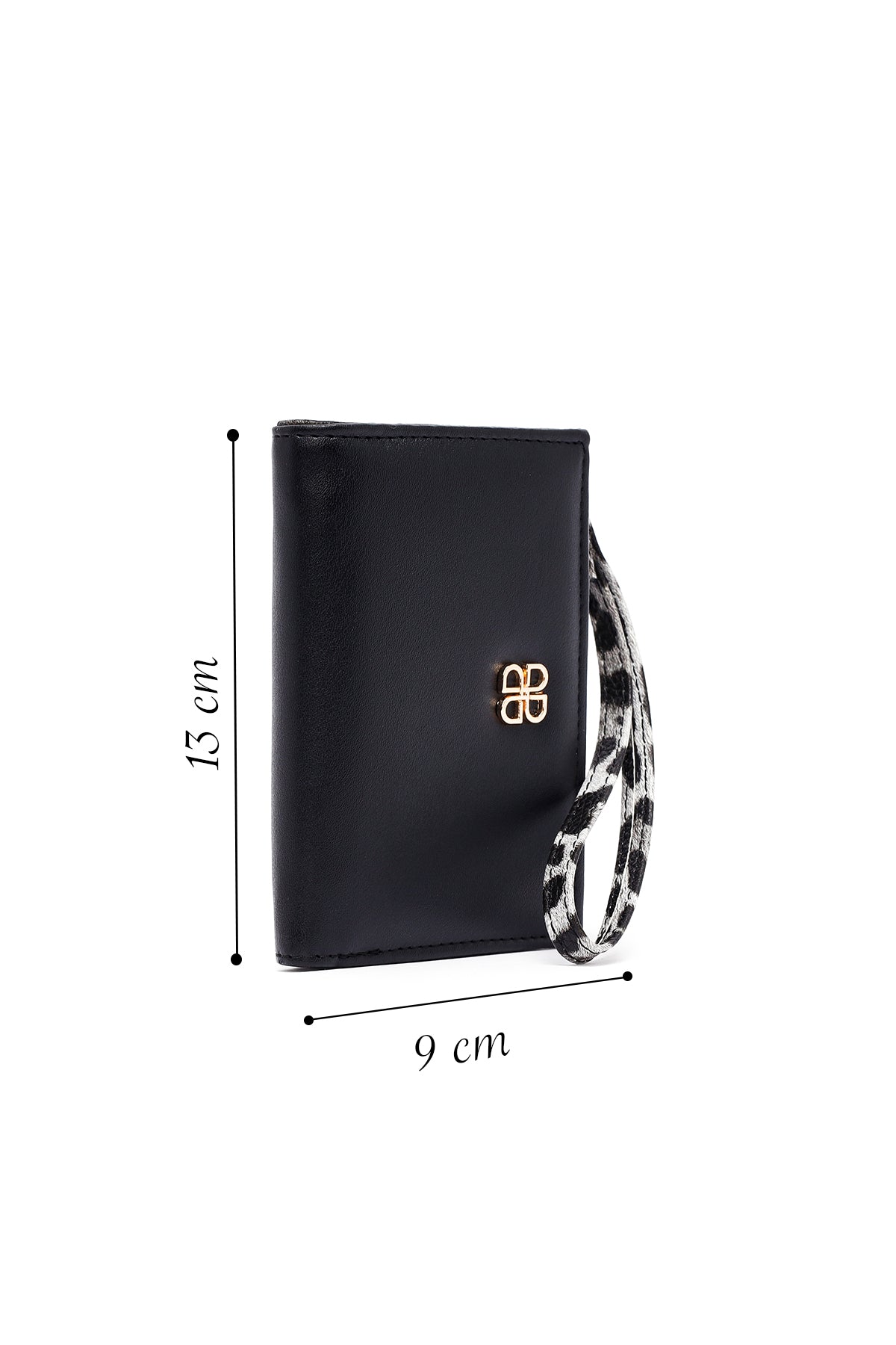 Kadın Siyah Leopar Cüzdan