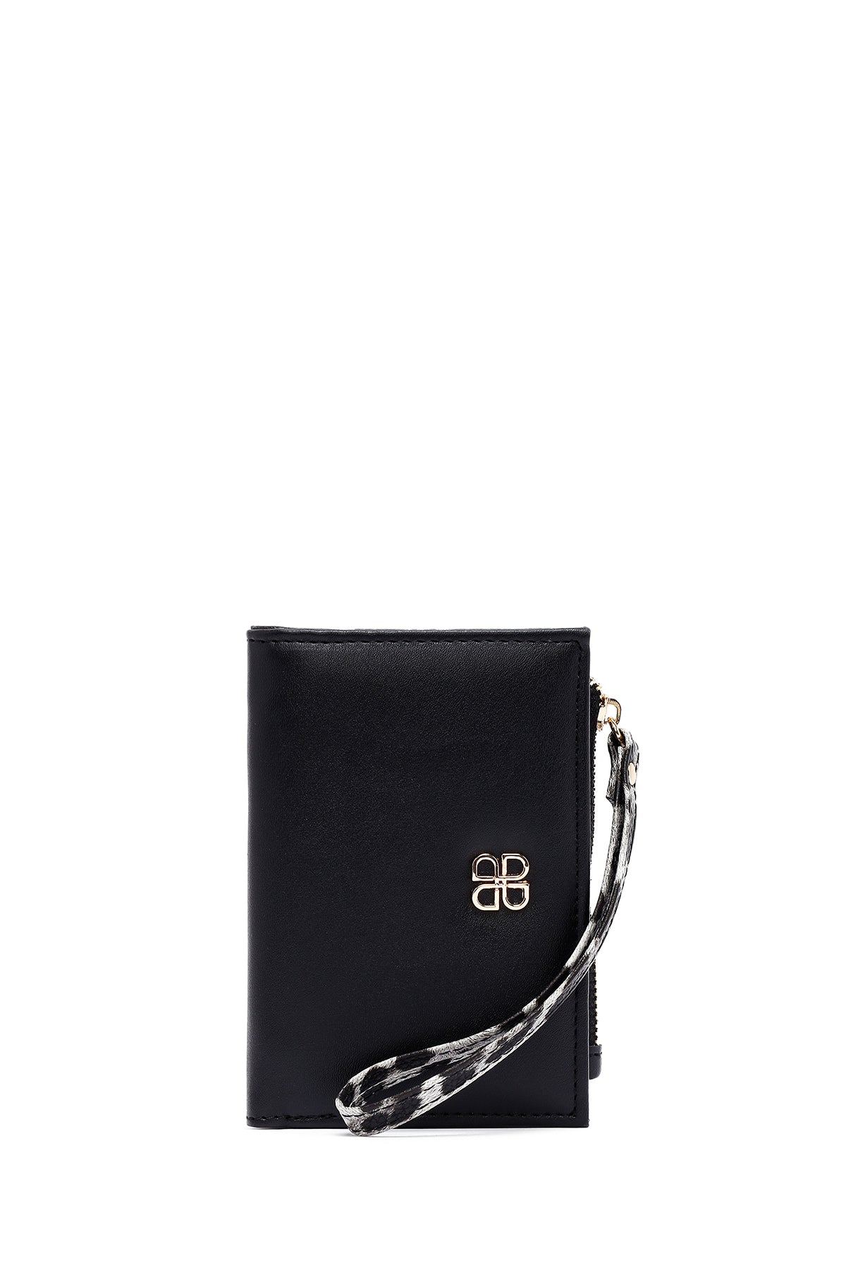 Kadın Siyah Leopar Cüzdan