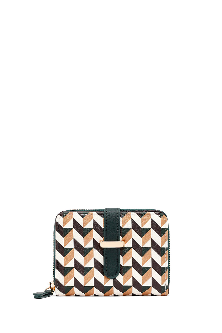 Woman Green Printed Wallet 000A2D563326 | Derimod