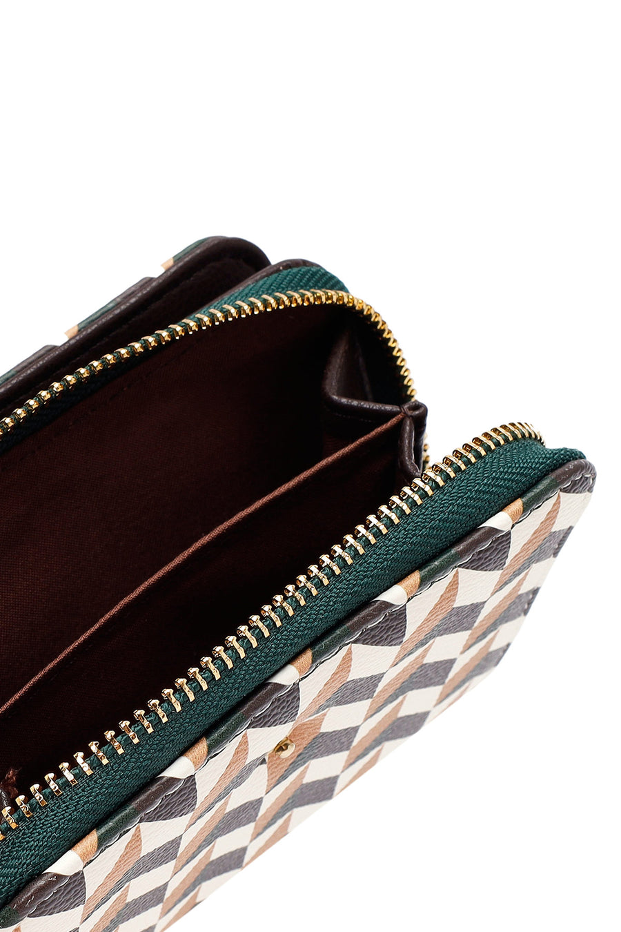 Woman Green Printed Wallet
