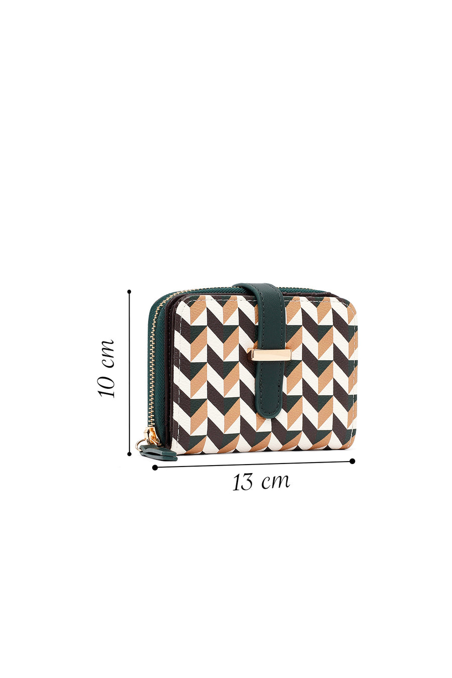 Woman Green Printed Wallet