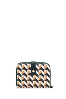 Kadın Yeşil Baskılı Cüzdan | Derimod