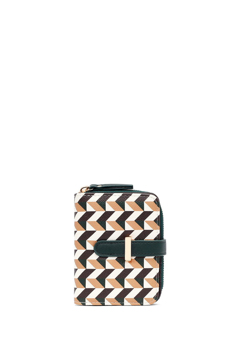 Woman Green Printed Wallet