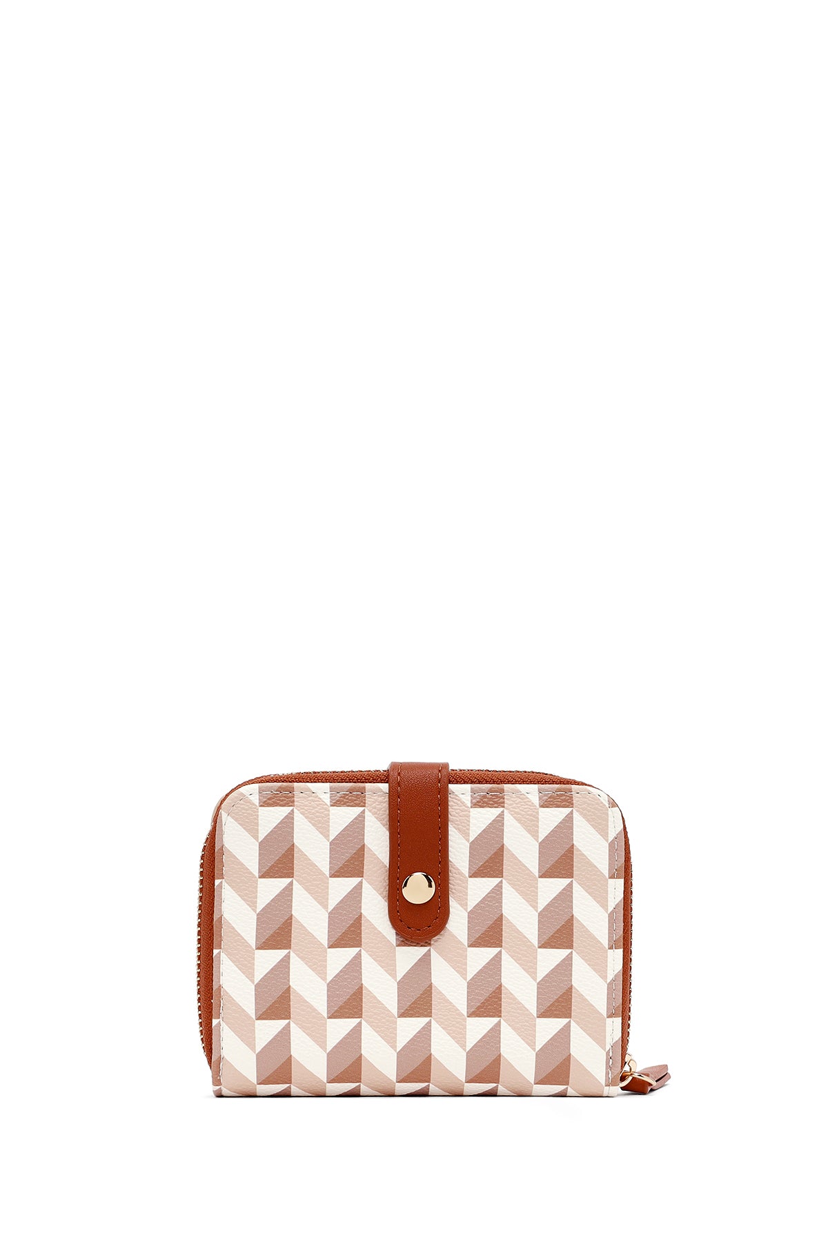 Kadın Bej Baskılı Cüzdan