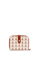 Woman Beige Printed Wallet | Derimod