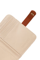 Woman Beige Printed Wallet | Derimod