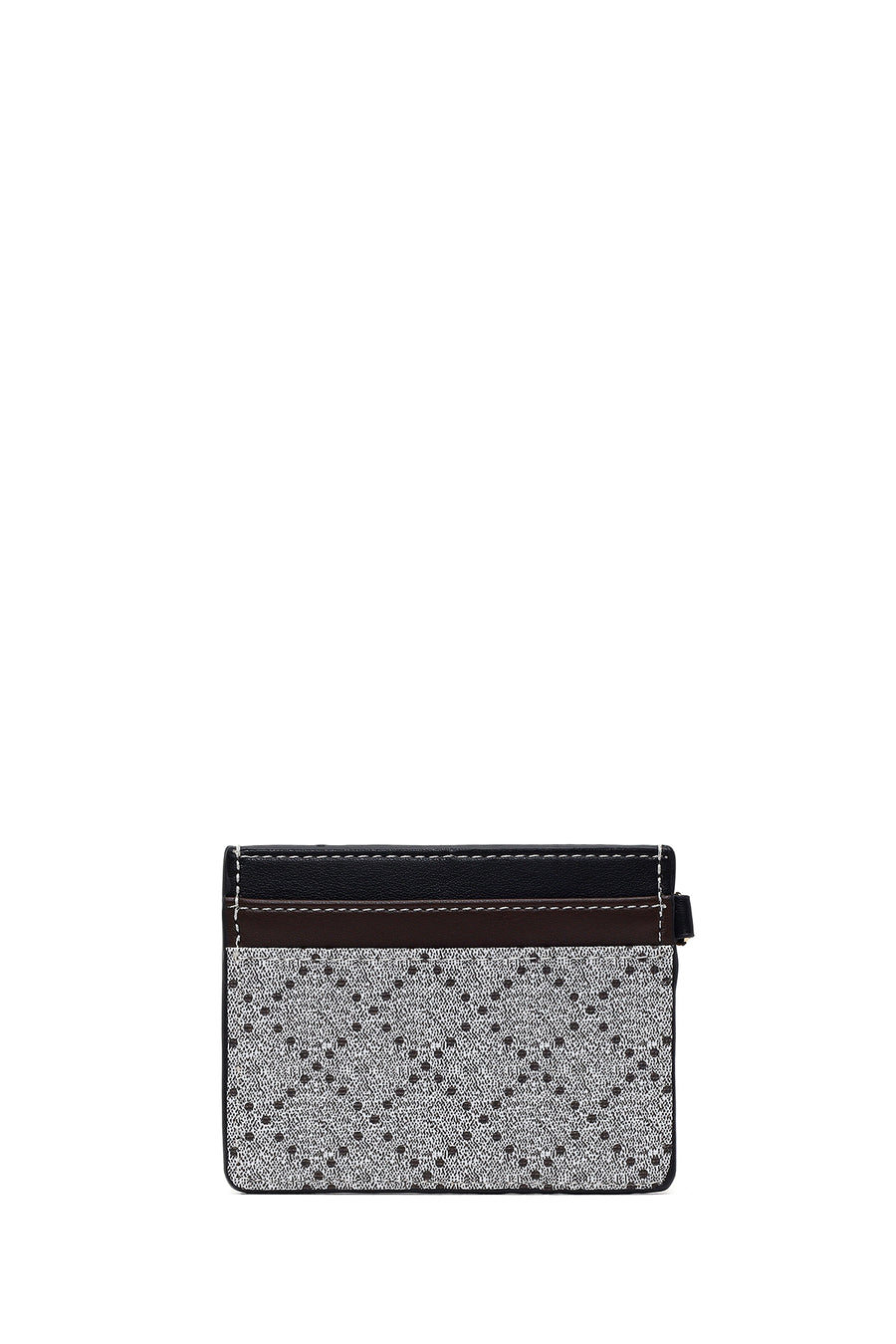 Women's Black Patterned Card Holder