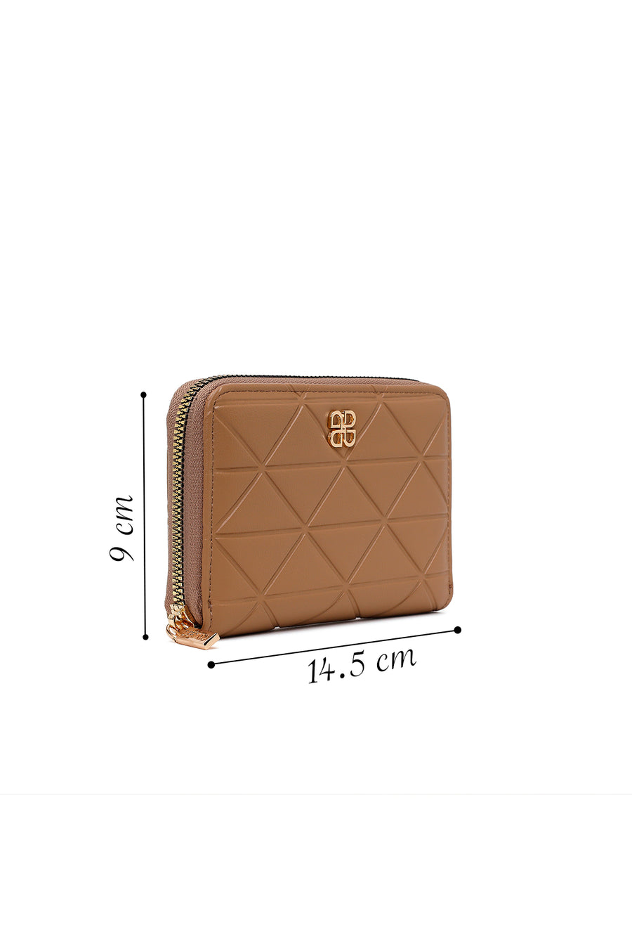 Woman Beige Printed Wallet