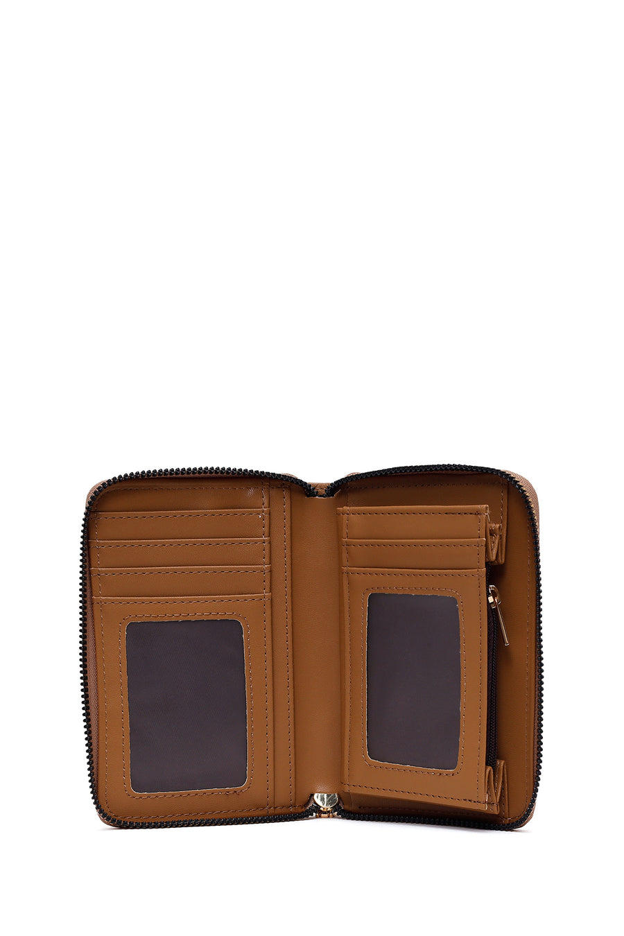 Woman Beige Printed Wallet
