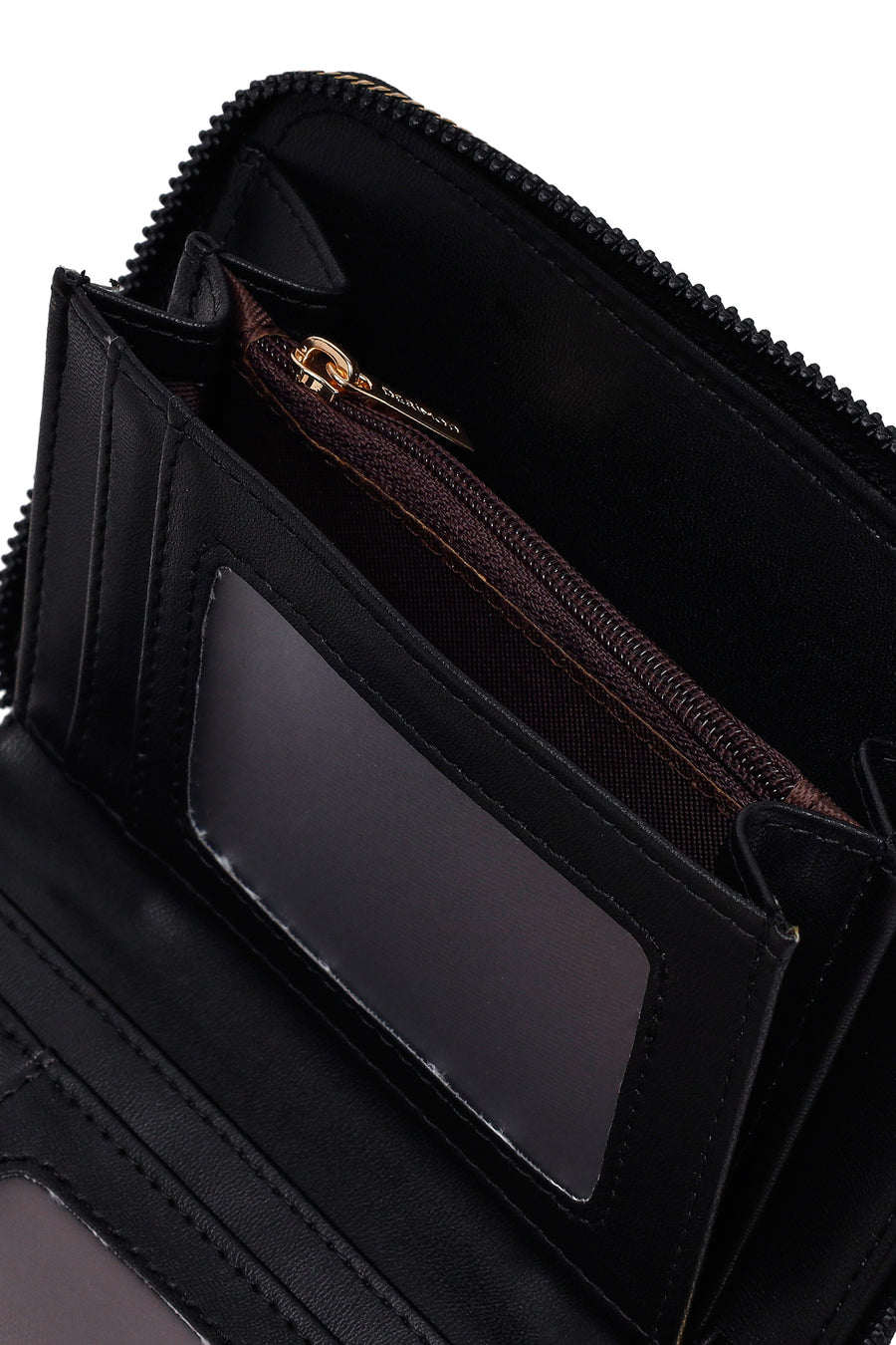 Woman Black Printed Wallet