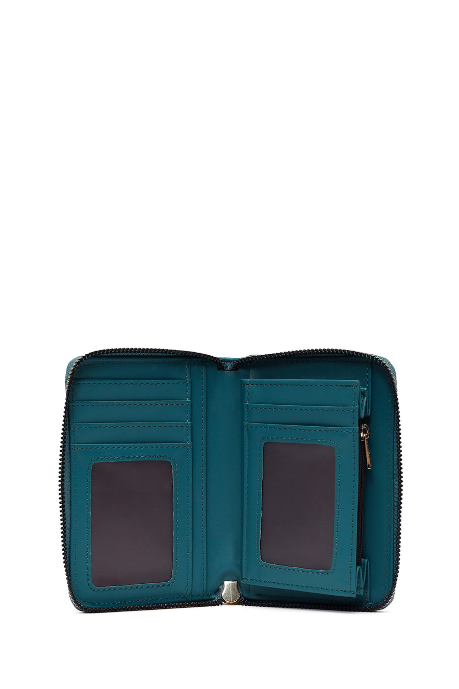 Woman Blue Printed Wallet