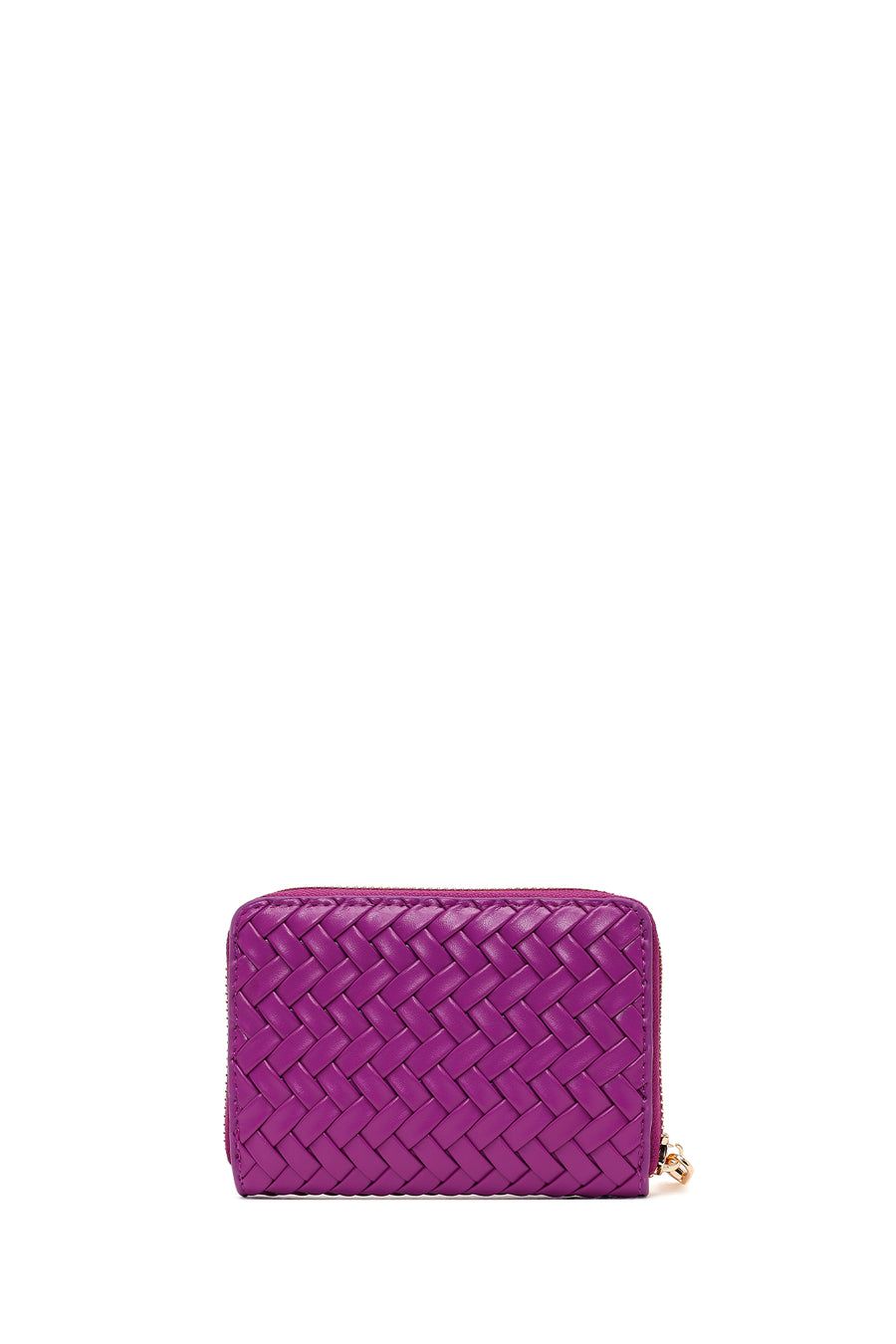 Woman Purple Braided Wallet