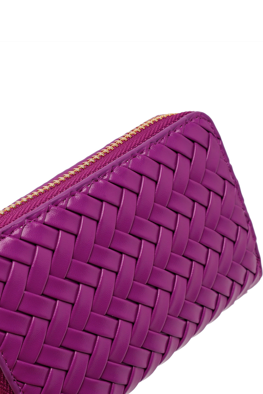 Woman Purple Braided Wallet