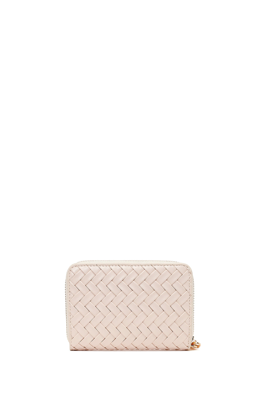 Woman Cream Braided Wallet