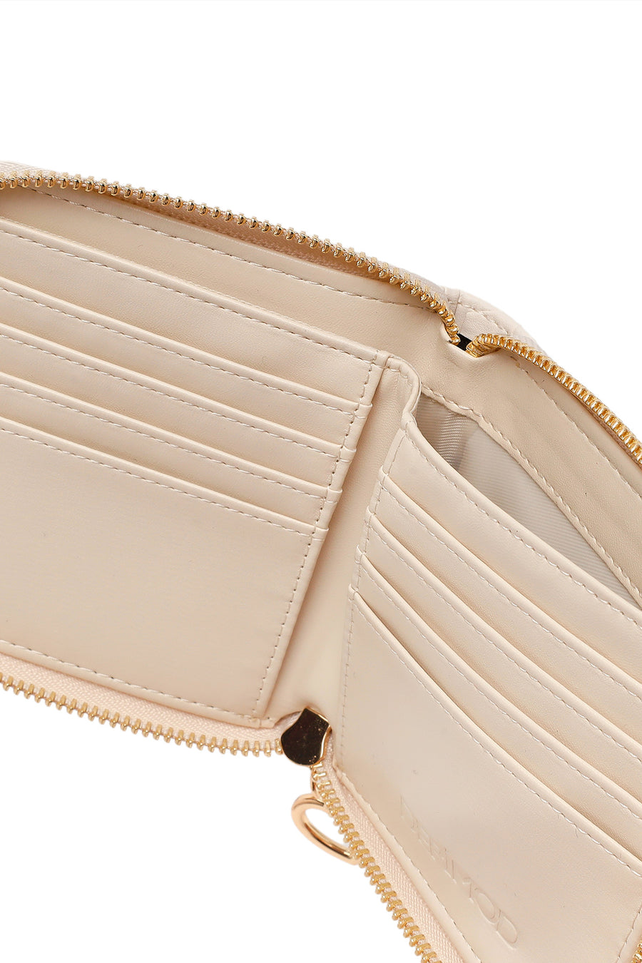 Woman Cream Printed Wallet