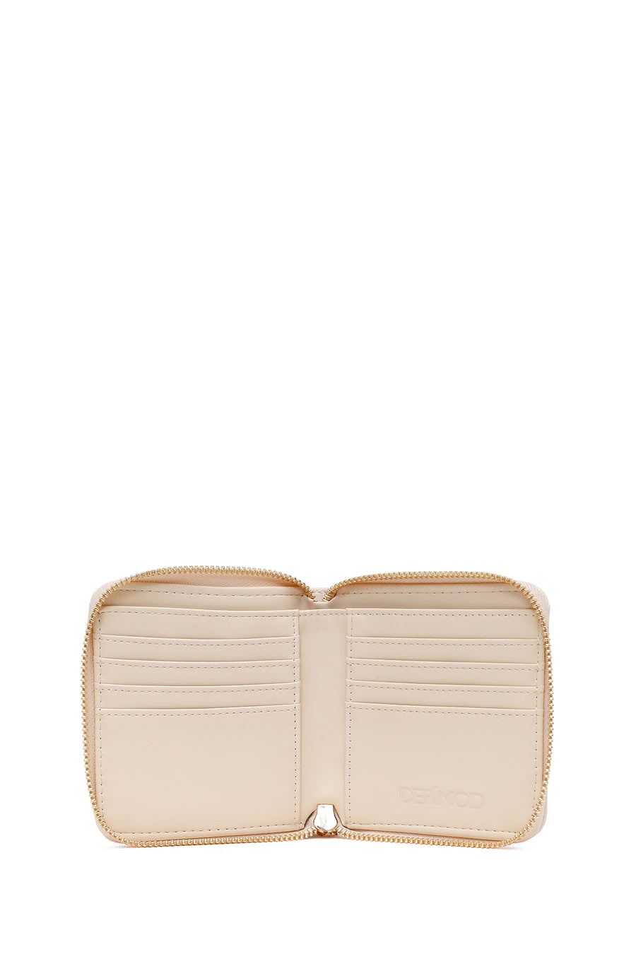 Woman Cream Printed Wallet