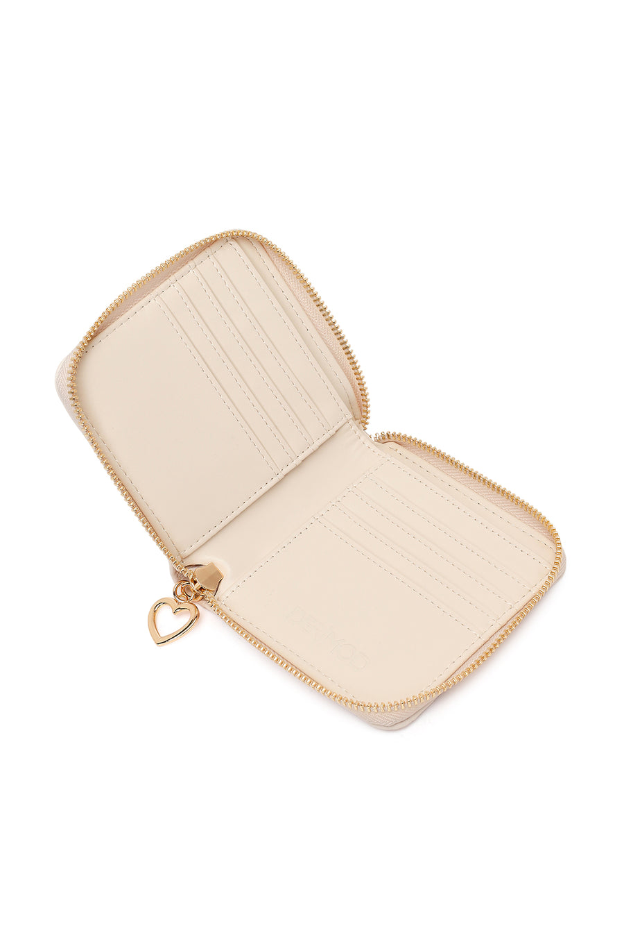 Woman Cream Printed Wallet