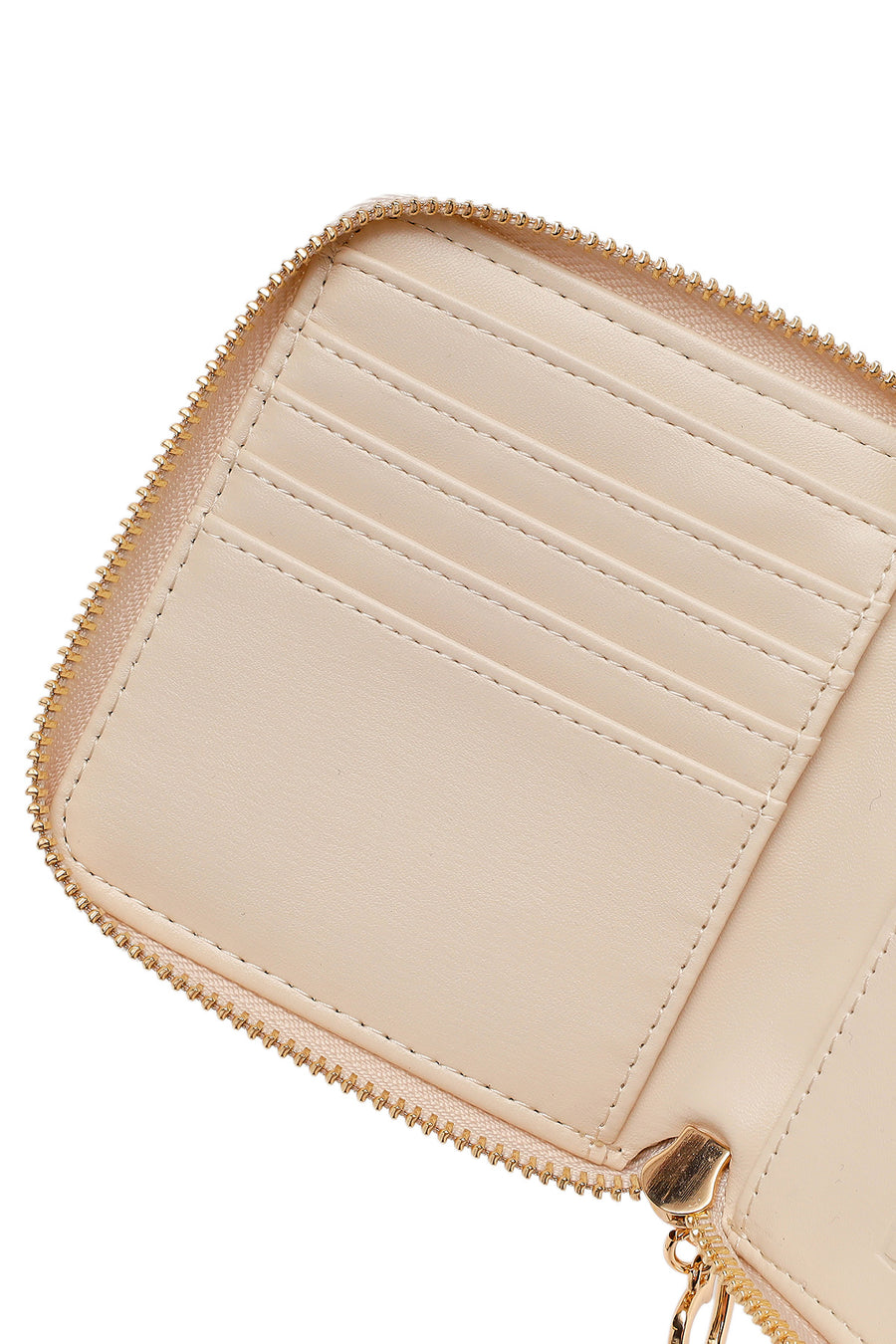 Woman Cream Printed Wallet