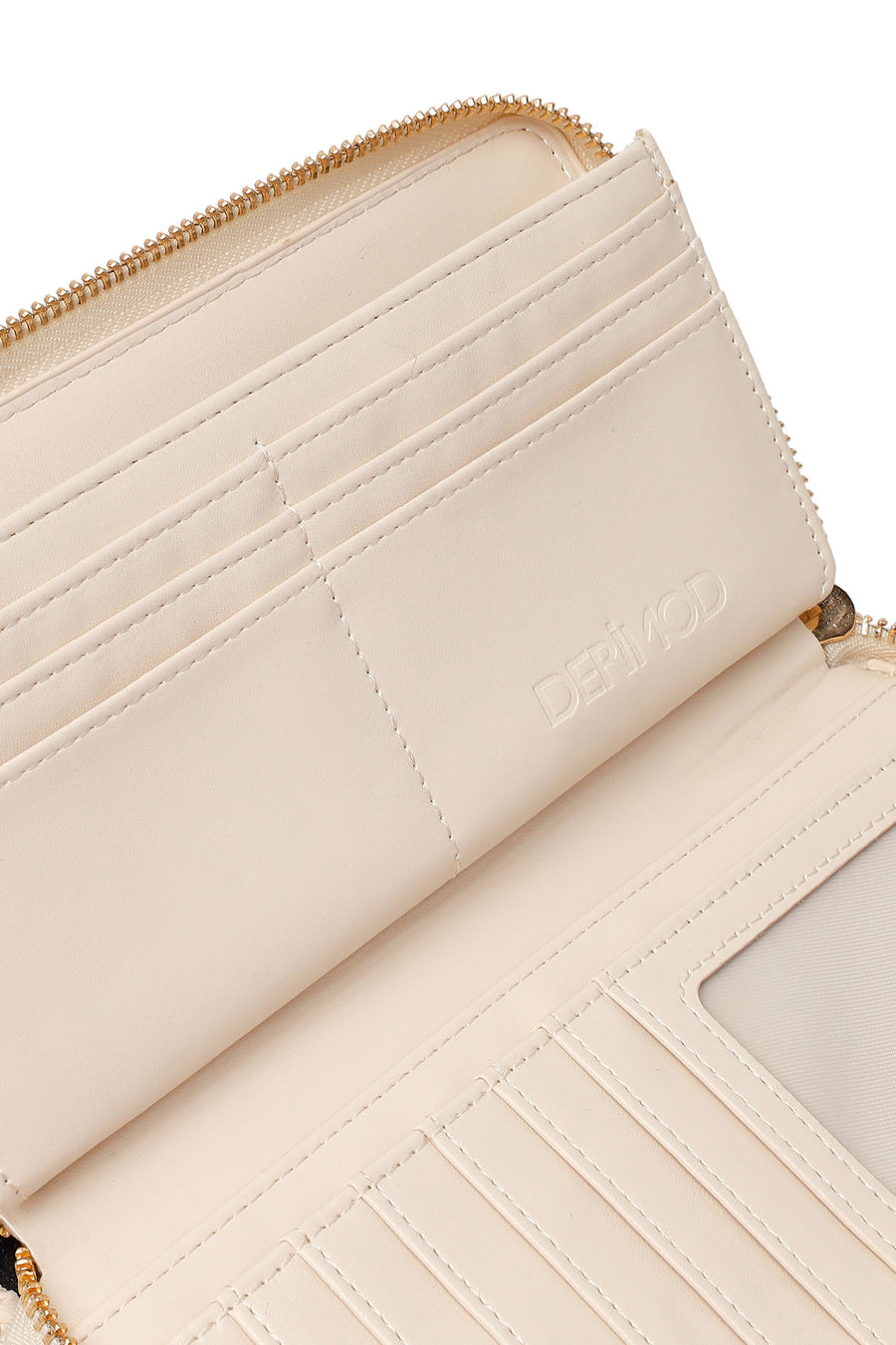 Woman Cream Braided Wallet